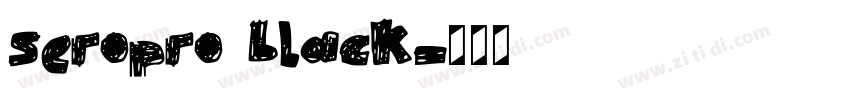 seropro black字体转换